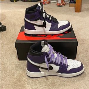 Jordan 1 court purples